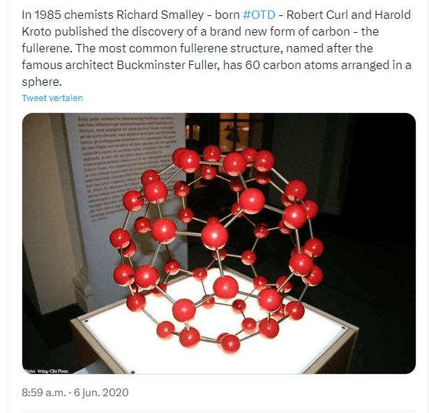 C60-Carbon60 - Buckminsterfullereen Nobelprijs